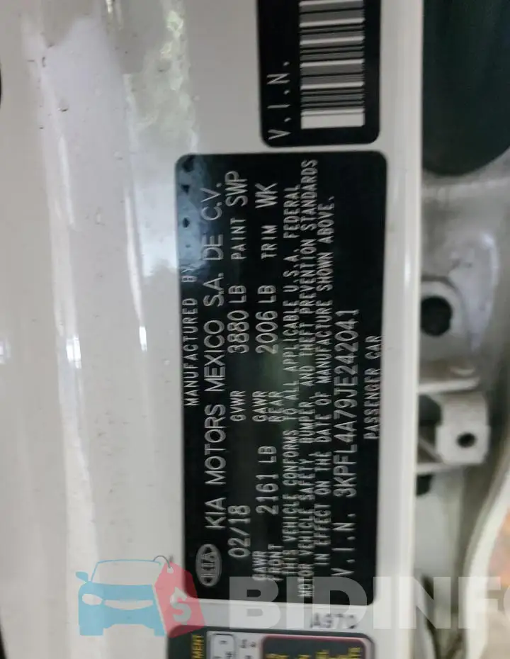3KPFL4A79JE242041 Photo# 12