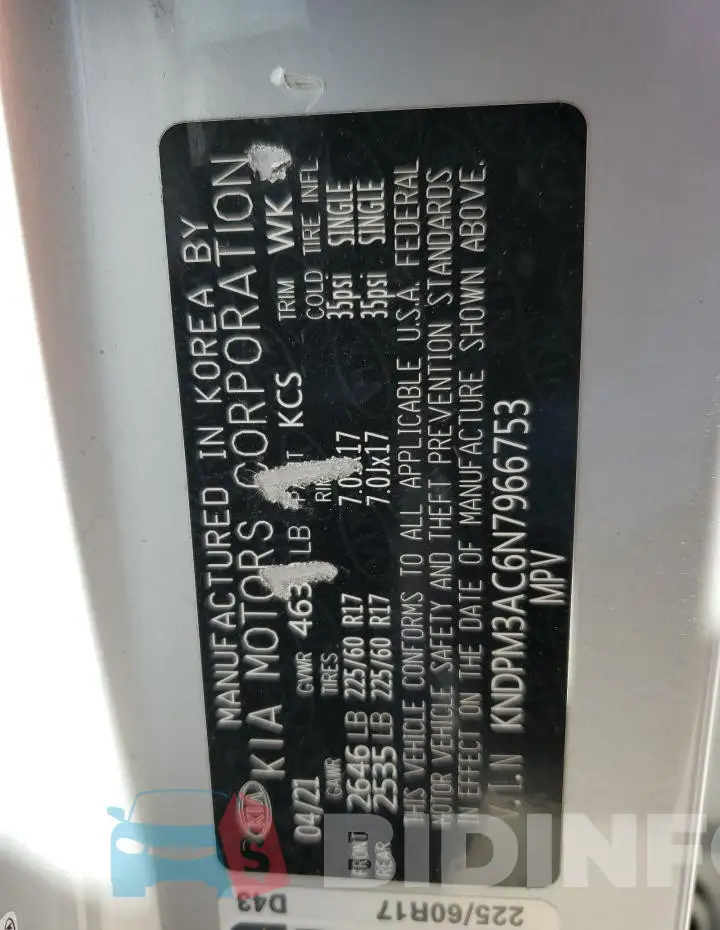KNDPM3AC6N7966753 Photo# 13