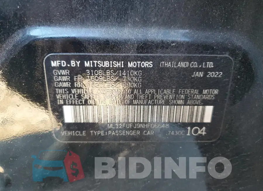 ML32FUFJ9NHF06648 Photo# 12