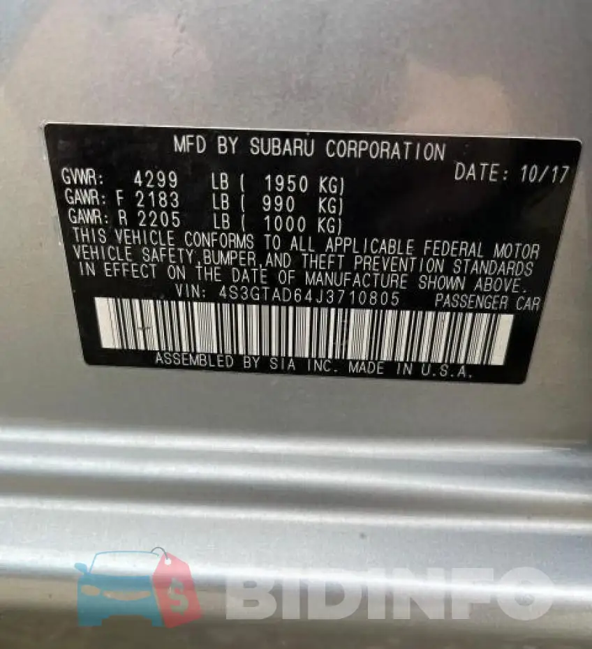 4S3GTAD64J3710805 Photo# 10