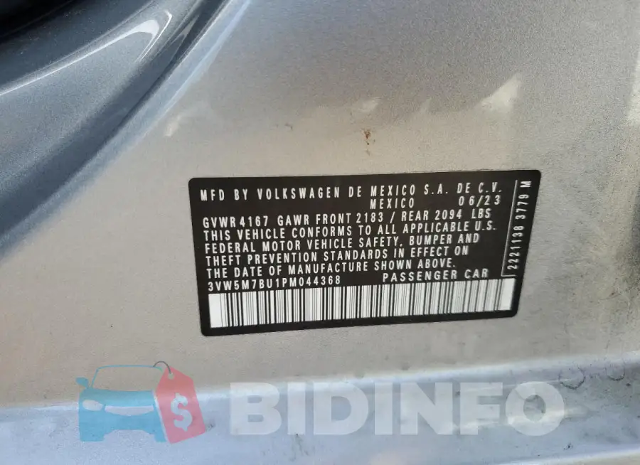 3VW5M7BU1PM044368 Photo# 12