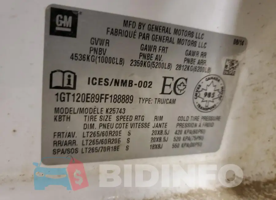 1GT120E89FF188889 Photo# 13
