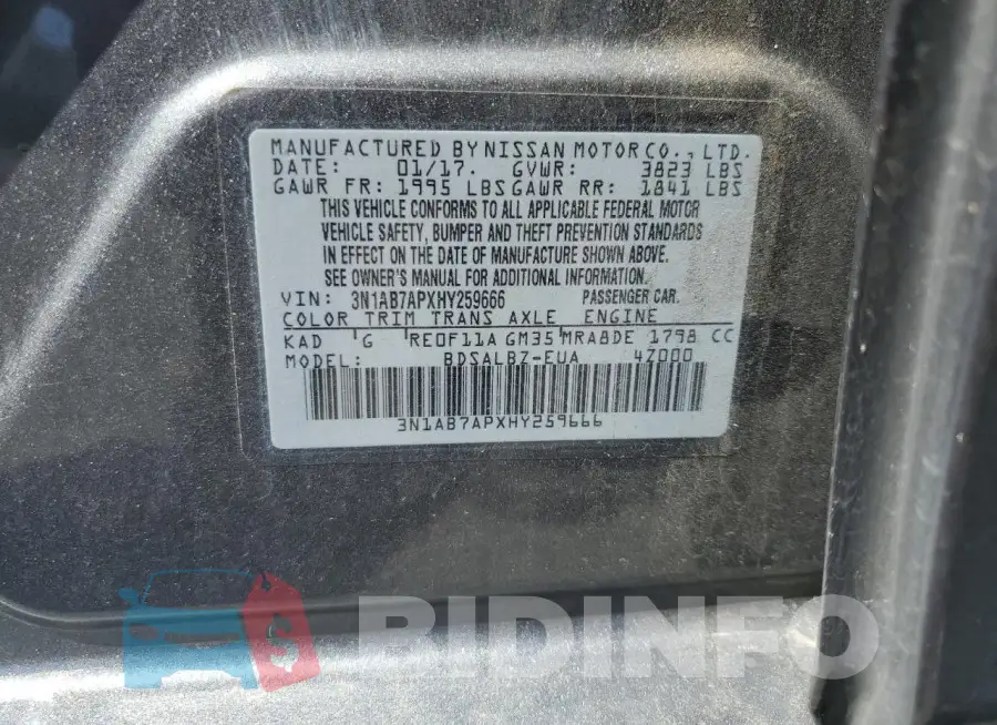 3N1AB7APXHY259666 Photo# 13