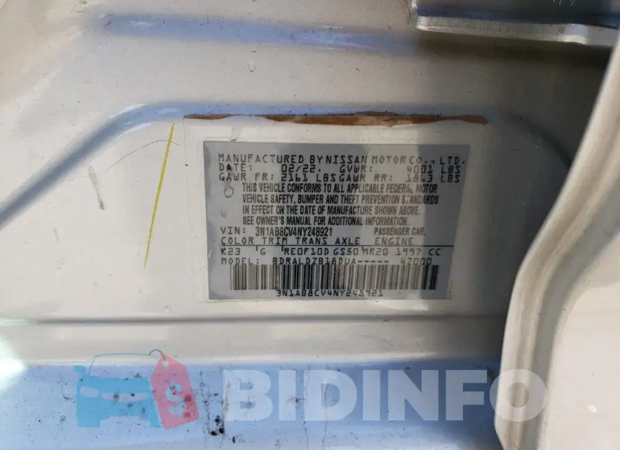 3N1AB8CV4NY248921 Photo# 12