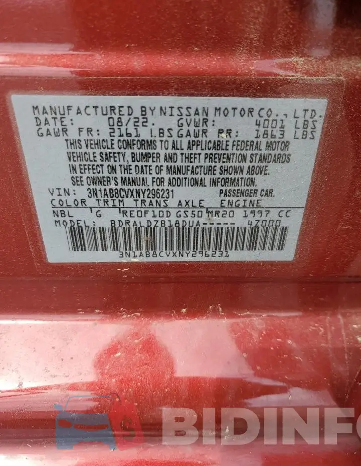 3N1AB8CVXNY296231 Photo# 12