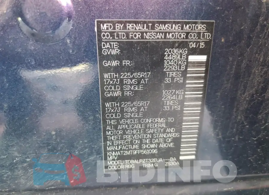 KNMAT2MT9FP561096 Photo# 12
