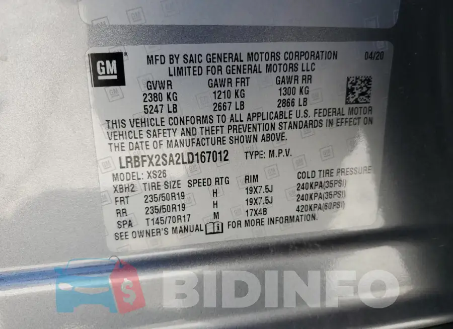 LRBFX2SA2LD167012 Photo# 14