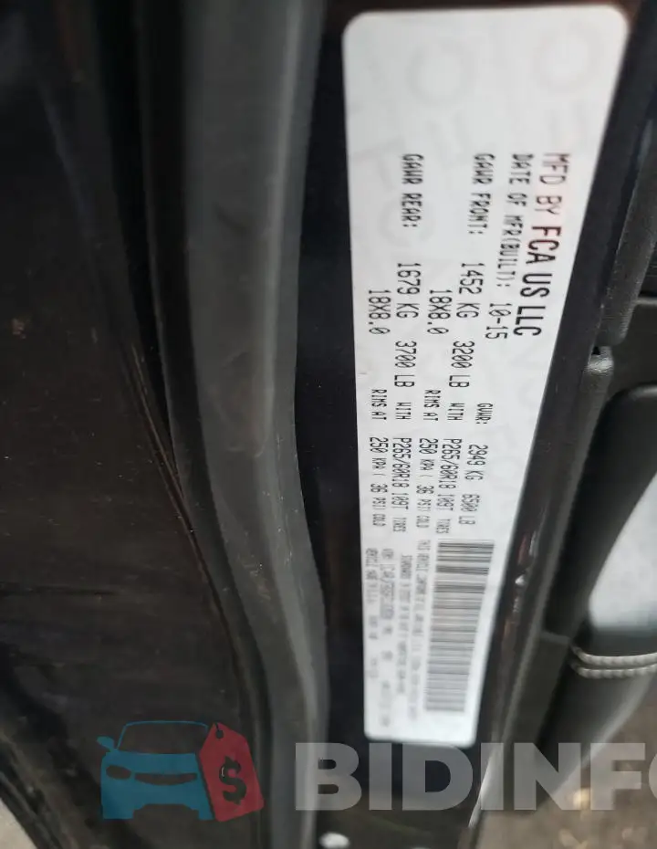 1C4RJFBG5FC183520 Photo# 12