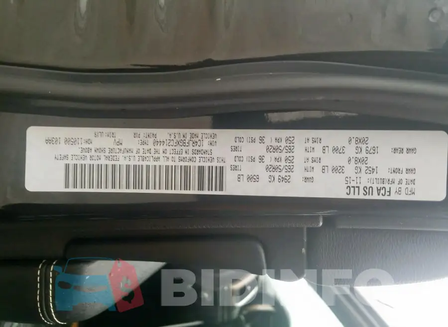 1C4RJFBGXFC214440 Photo# 10