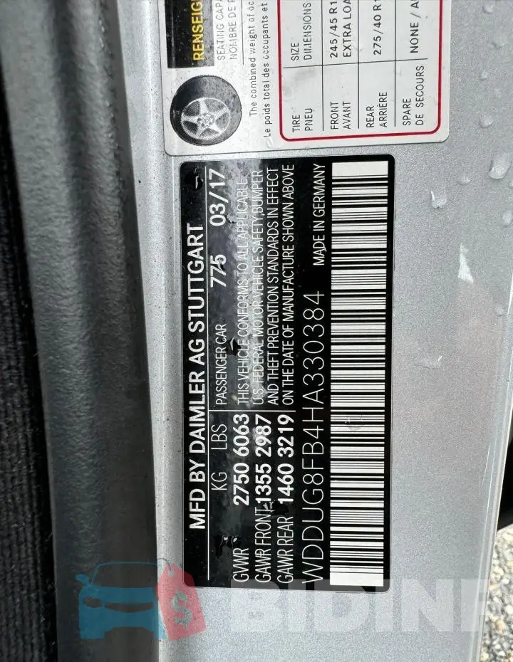 WDDUG8FB4HA330384 Photo# 10