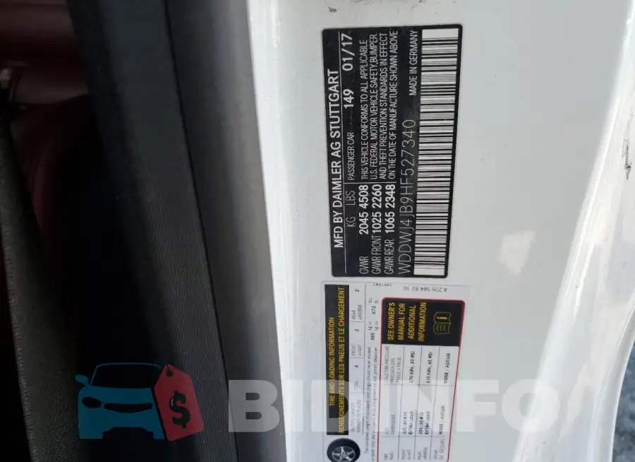 WDDWJ4JB9HF527340 Photo# 13