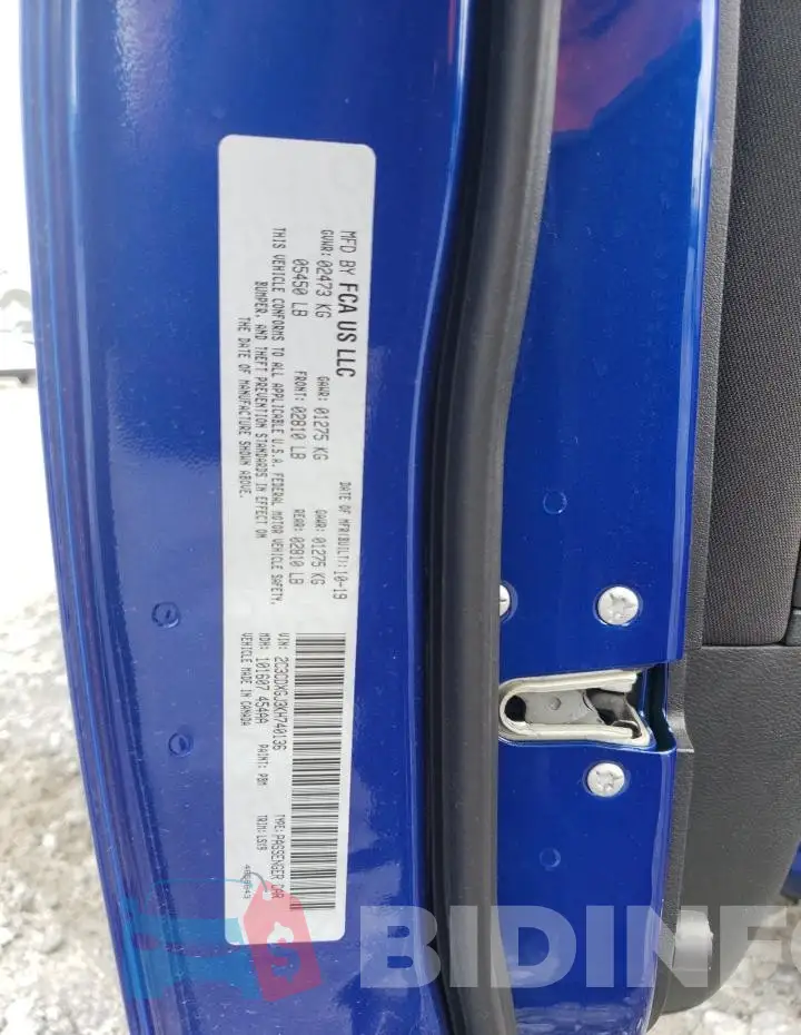 2C3CDXGJ3KH740136 Photo# 12