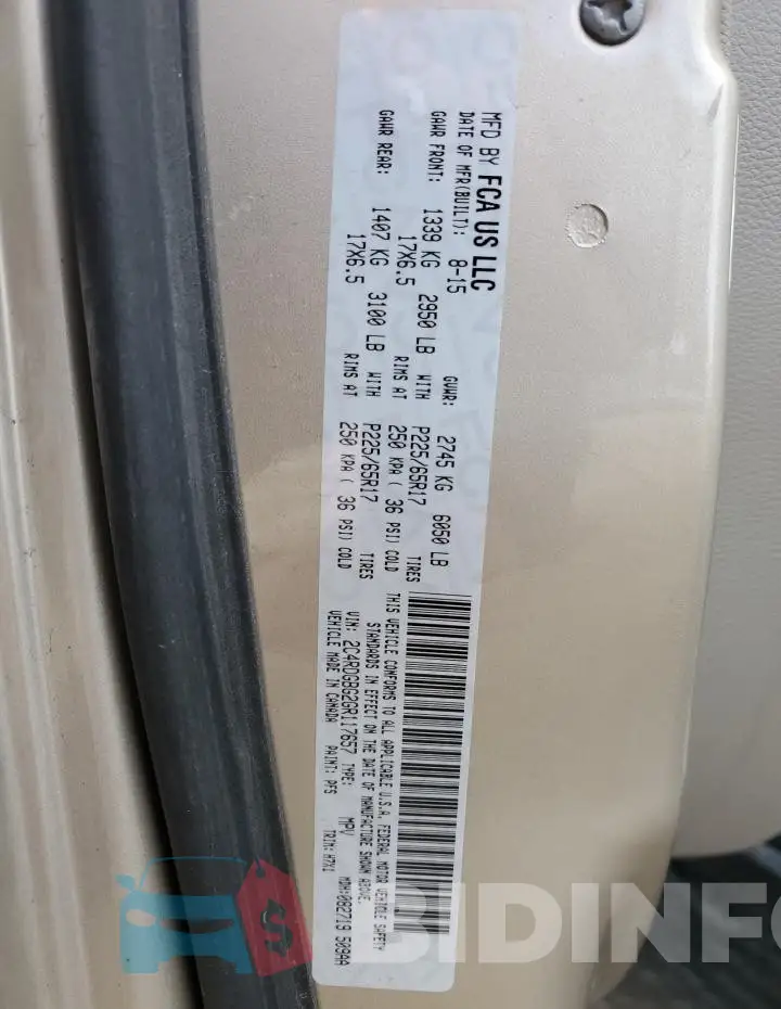 2C4RDGBG2GR117657 Photo# 13