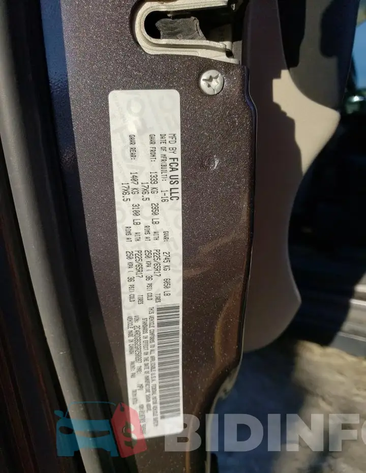 2C4RDGBG2GR250287 Photo# 13