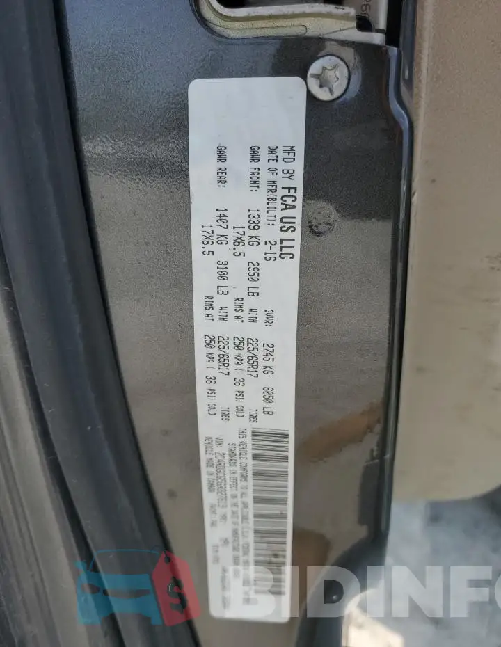 2C4RDGCG5GR327619 Photo# 13