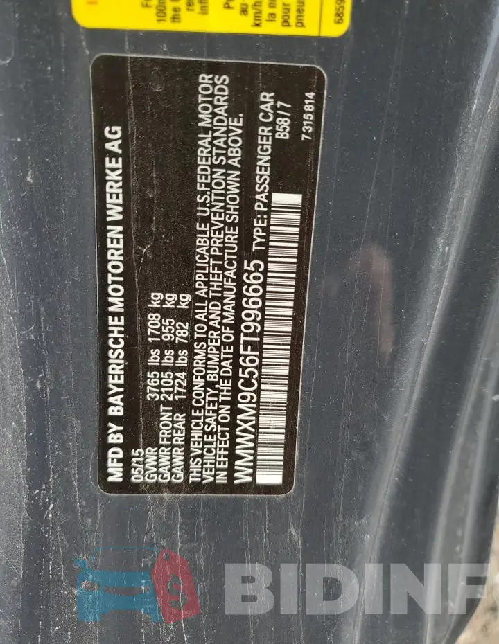 WMWXM9C56FT996665 Photo# 12