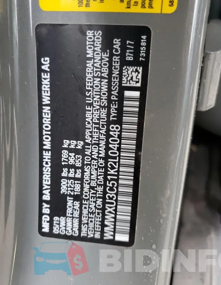 WMWXU3C51K2L04048 Photo# 12