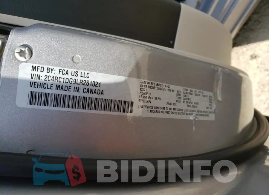 2C4RC1DG9LR261021 Photo# 13