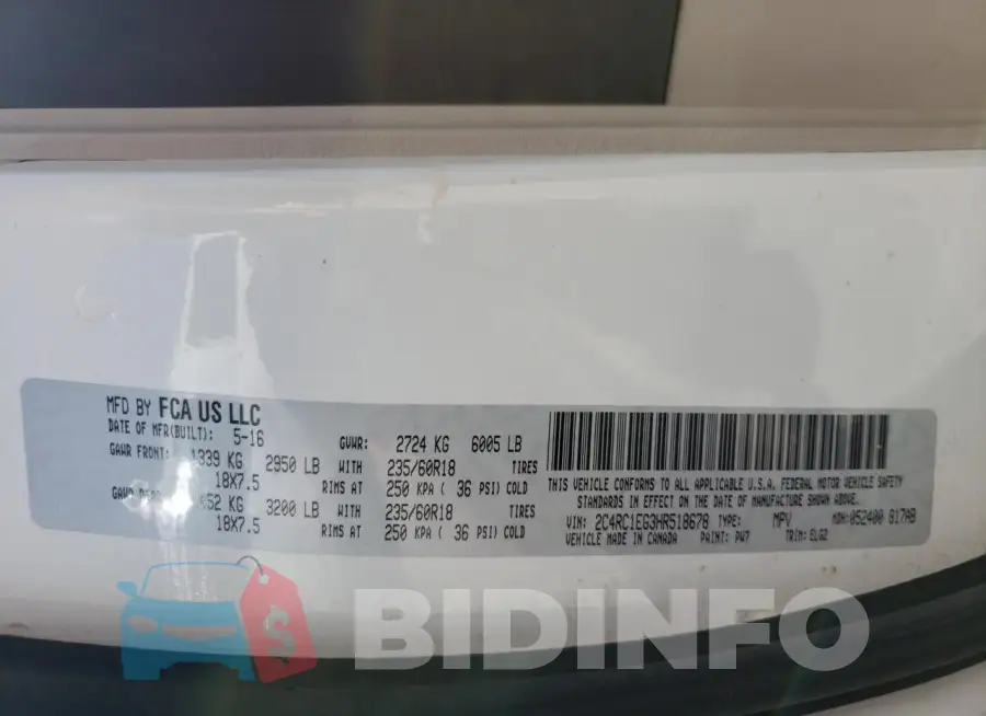 2C4RC1EG3HR518678 Photo# 13