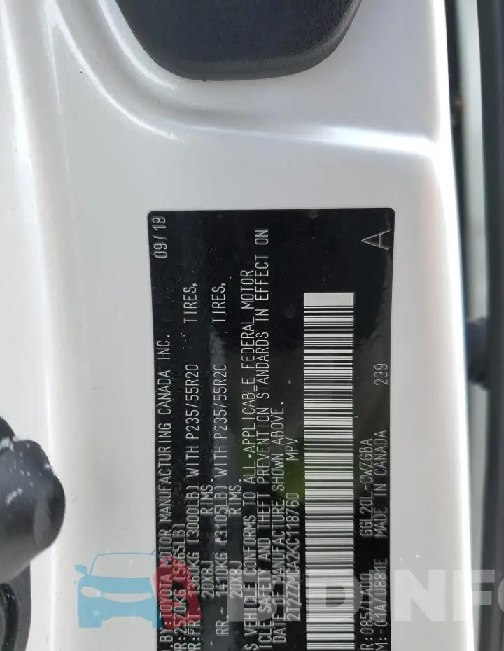 2T2ZZMCA2KC118760 Photo# 14