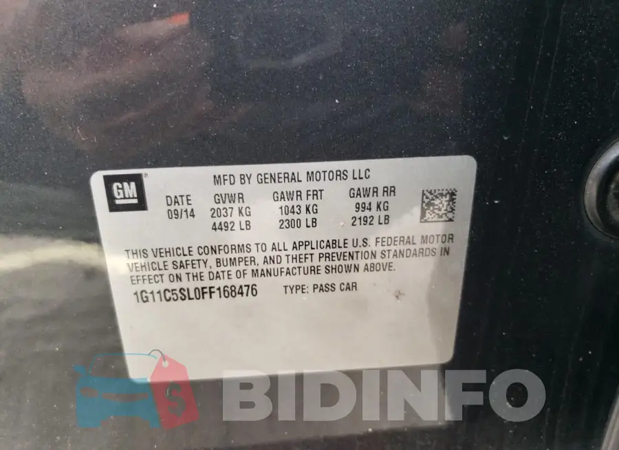 1G11C5SL0FF168476 Photo# 12