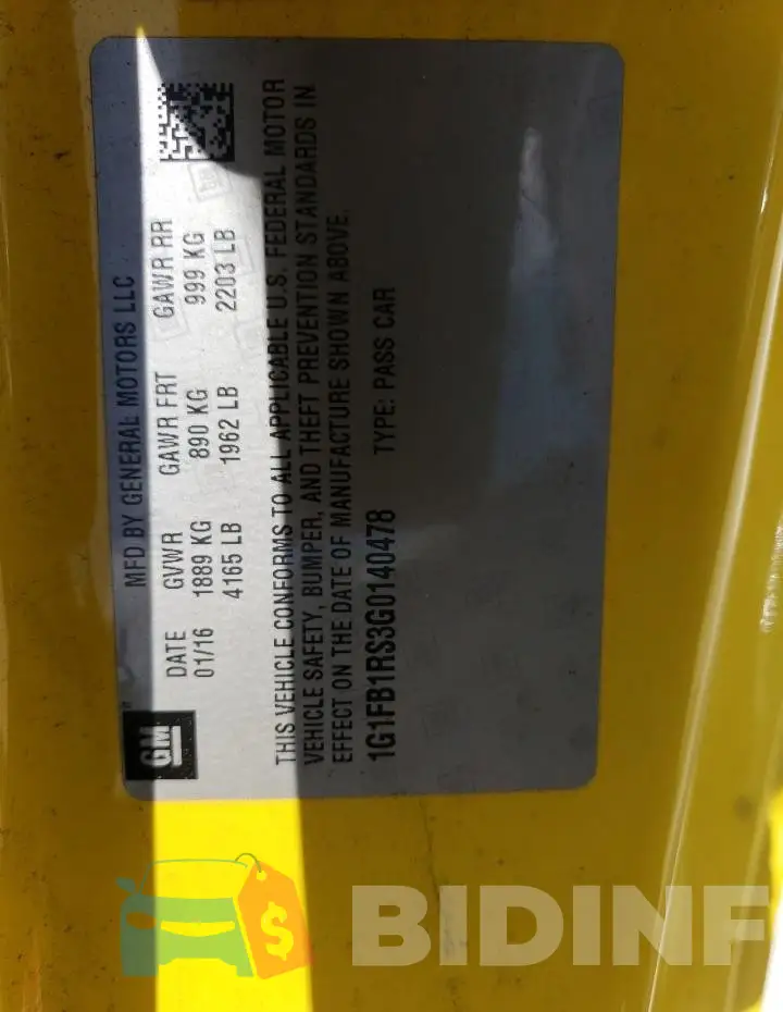1G1FB1RS3G0140478 Photo# 12