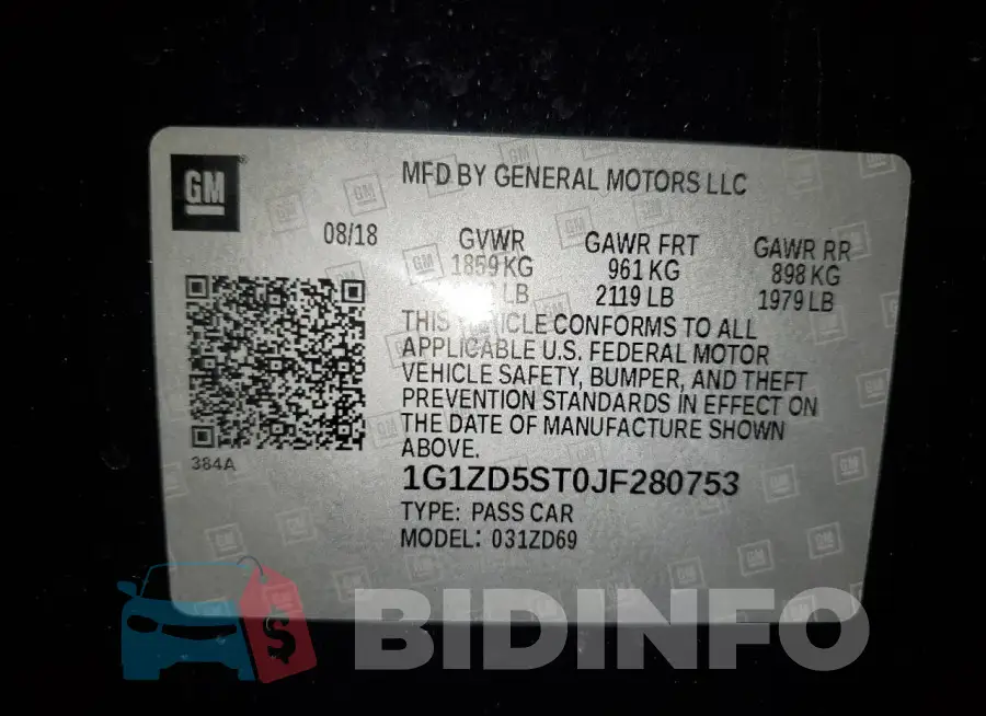 1G1ZD5ST0JF280753 Photo# 13