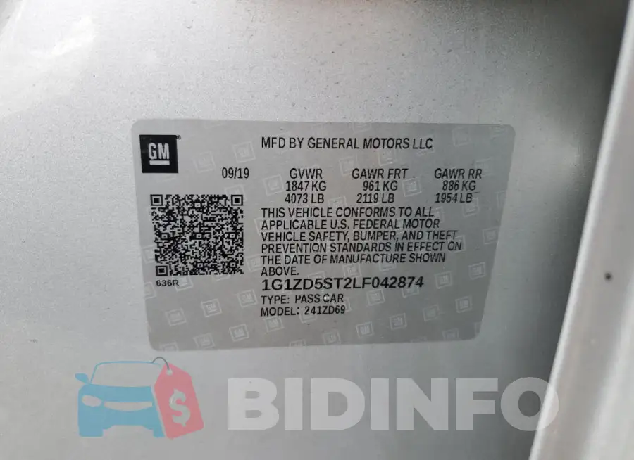 1G1ZD5ST2LF042874 Photo# 12