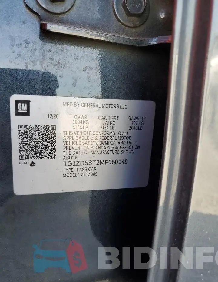 1G1ZD5ST2MF050149 Photo# 12