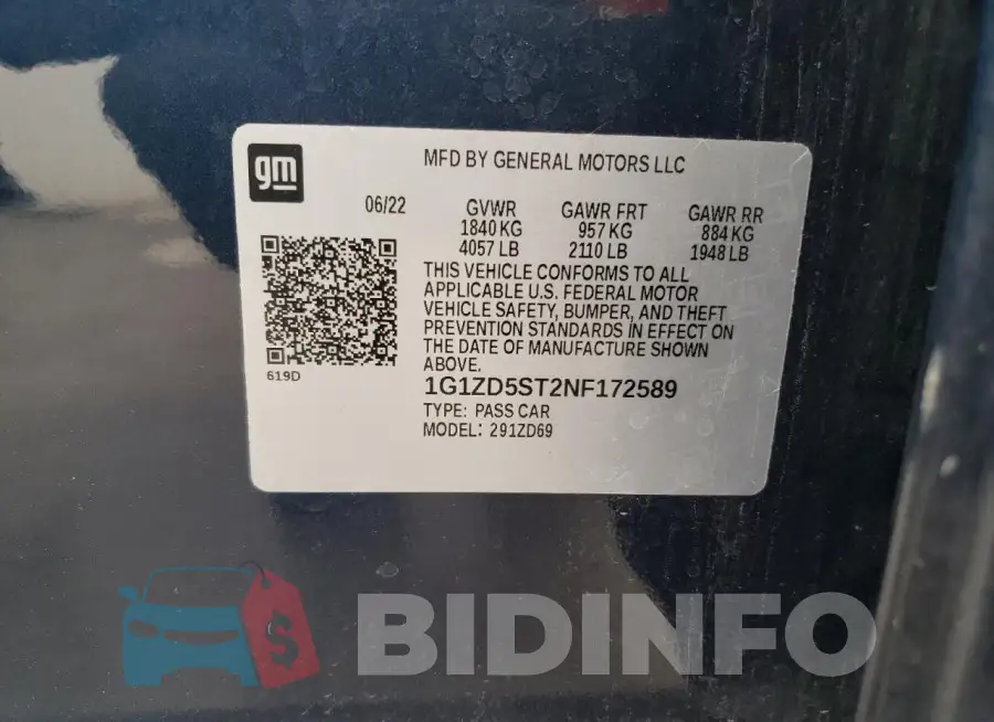 1G1ZD5ST2NF172589 Photo# 12