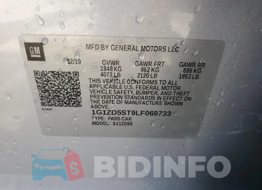 1G1ZD5ST9LF069733 Photo# 12