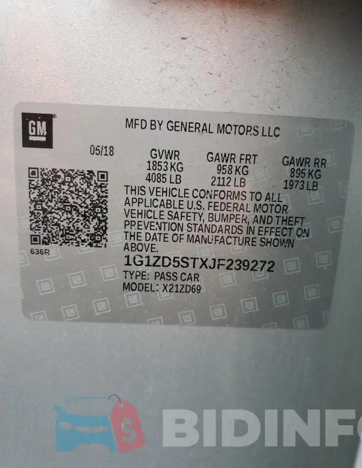 1G1ZD5STXJF239272 Photo# 12