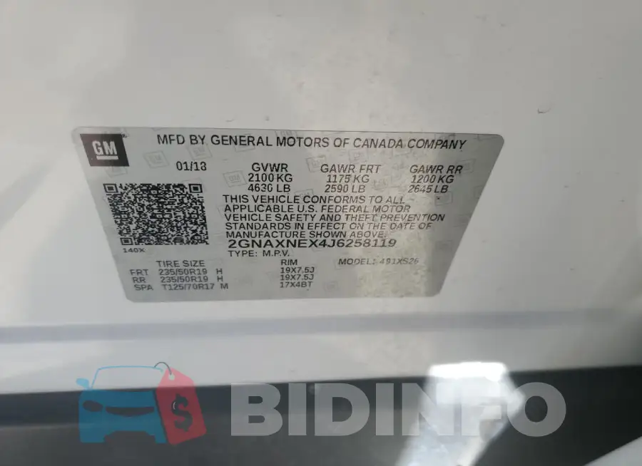 2GNAXNEX4J6258119 Photo# 12