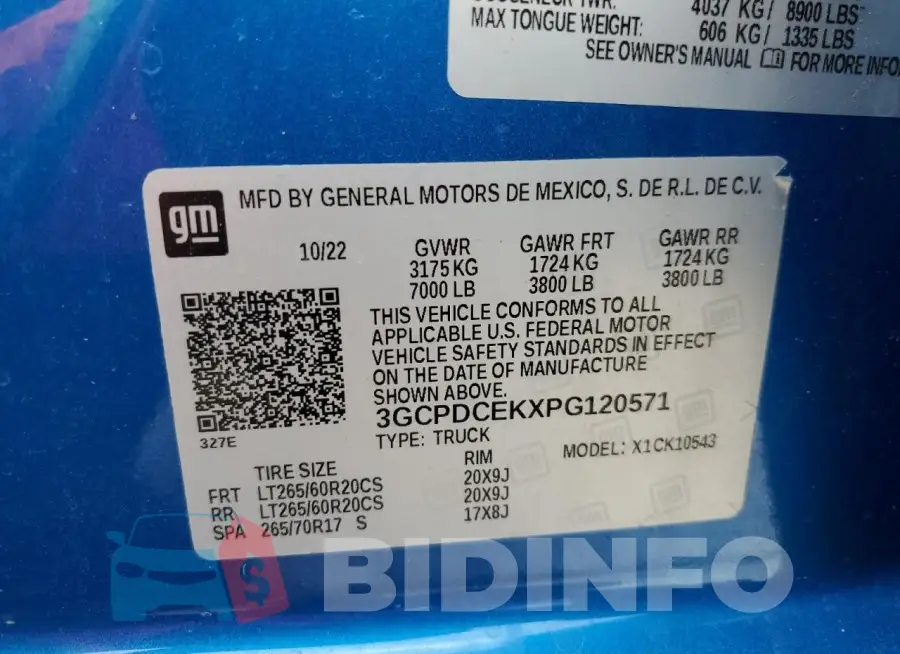 3GCPDCEKXPG120571 Photo# 12