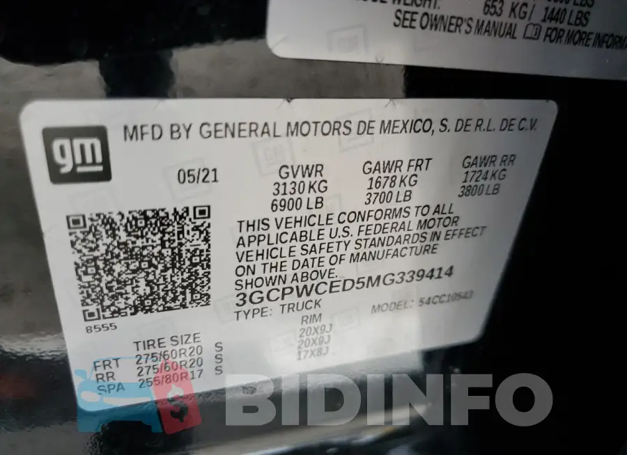 3GCPWCED5MG339414 Photo# 12