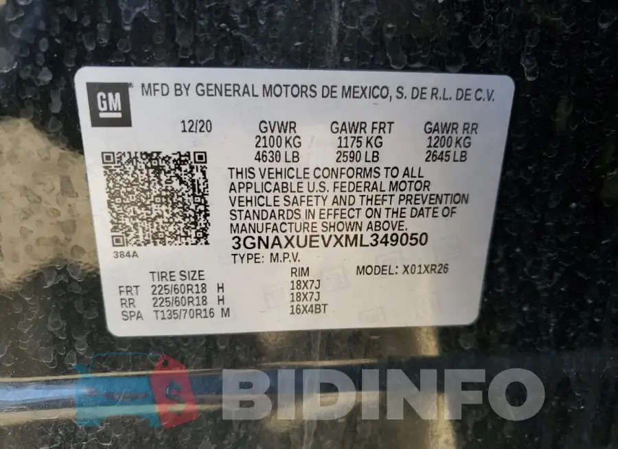 3GNAXUEVXML349050 Photo# 13