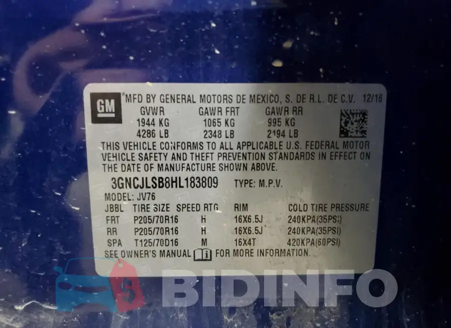 3GNCJLSB8HL183809 Photo# 13