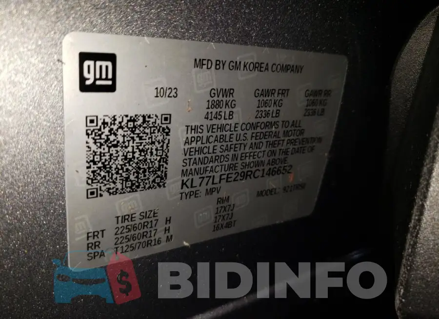 KL77LFE29RC146652 Photo# 13