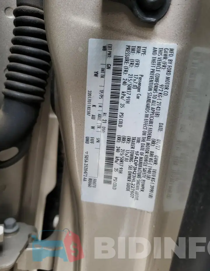 1FADP3H23HL227607 Photo# 13