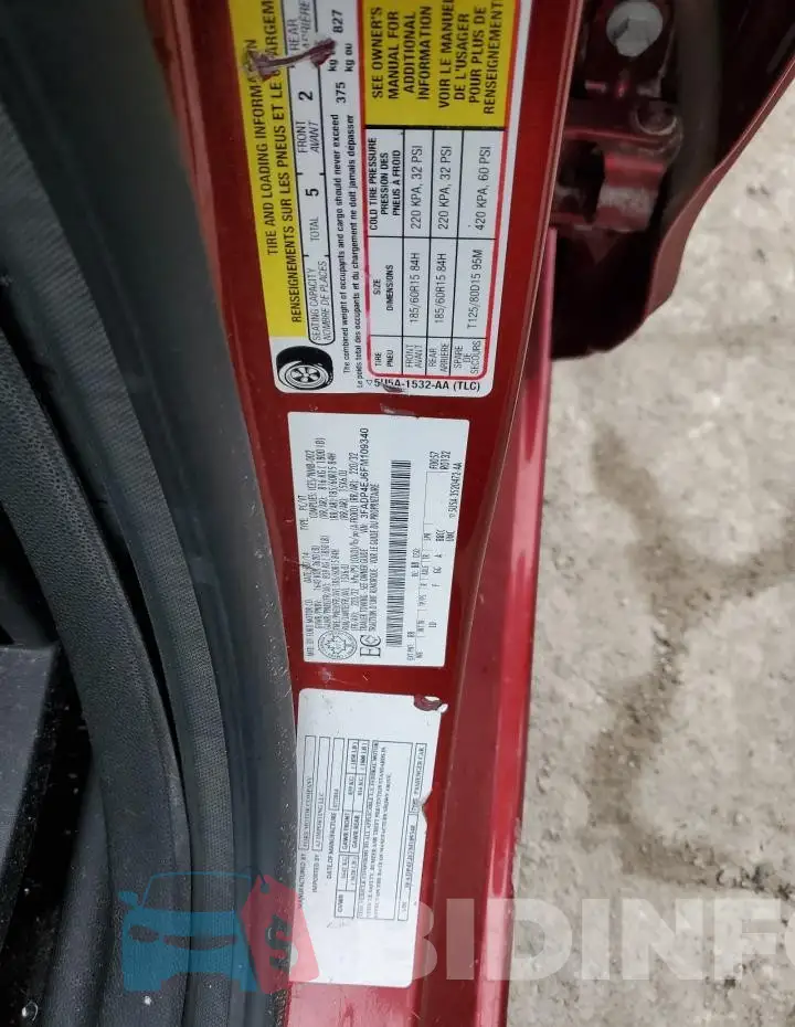 3FADP4EJ6FM109340 Photo# 12