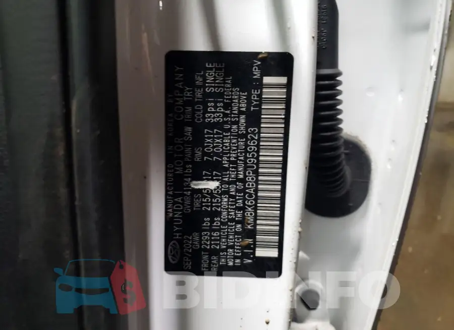 KM8K6CAB8PU959623 Photo# 13