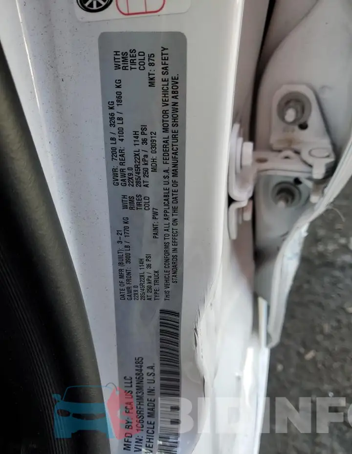 1C6SRFHM3MN684485 Photo# 13