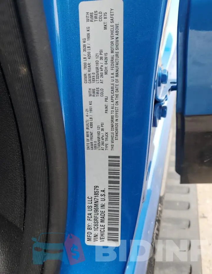 1C6SRFU96MN718579 Photo# 12