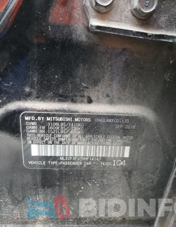 ML32F3FJ7HHF14147 Photo# 12