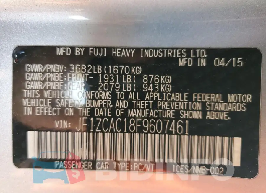 JF1ZCAC18F9607461 Photo# 12