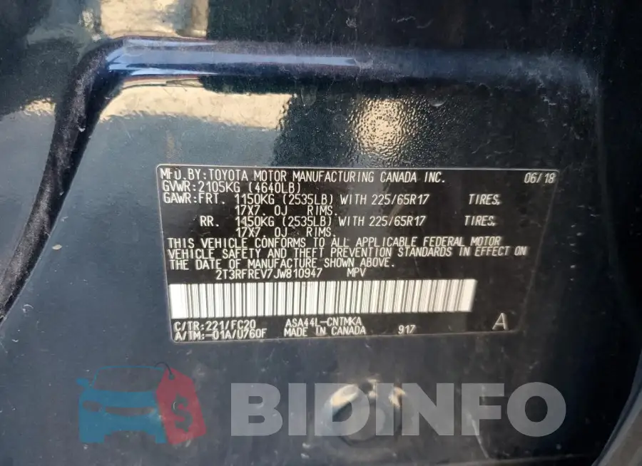 2T3RFREV7JW810947 Photo# 12