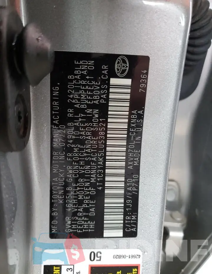 4T1C31AK5LU538521 Photo# 12