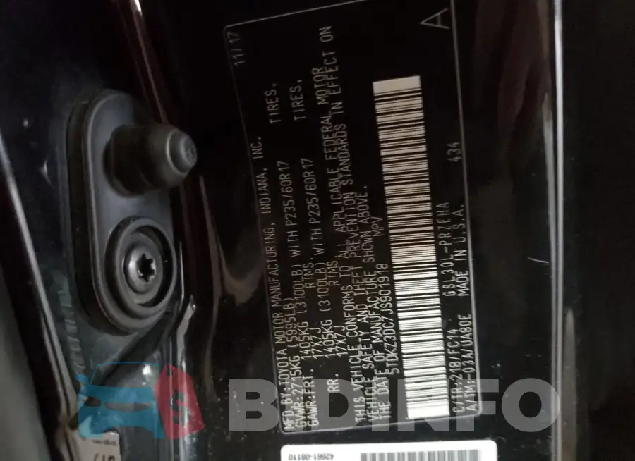 5TDKZ3DC7JS901918 Photo# 13