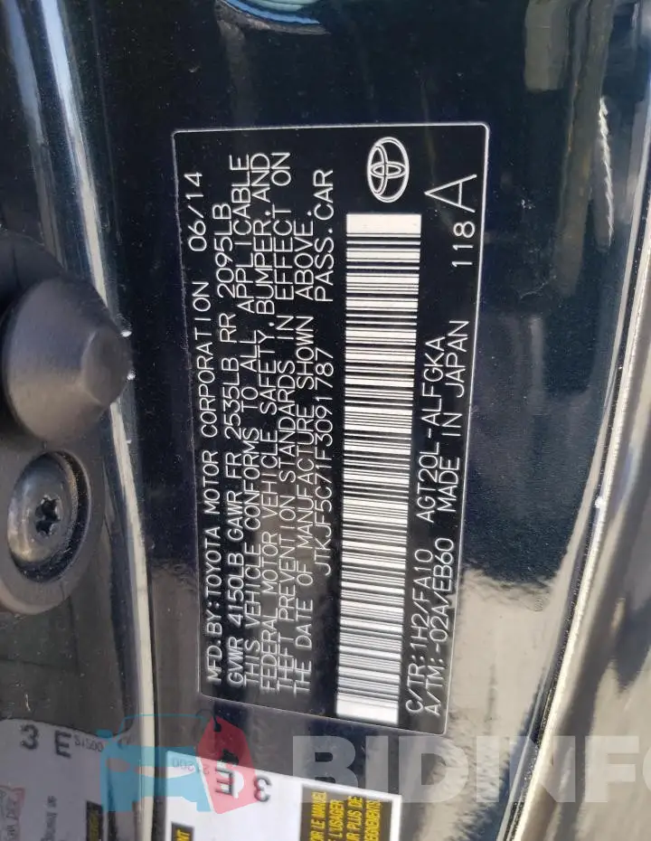 JTKJF5C71F3091787 Photo# 12
