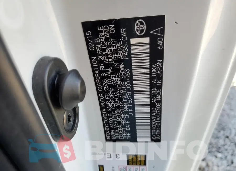 JTKJF5C7XFJ007963 Photo# 13